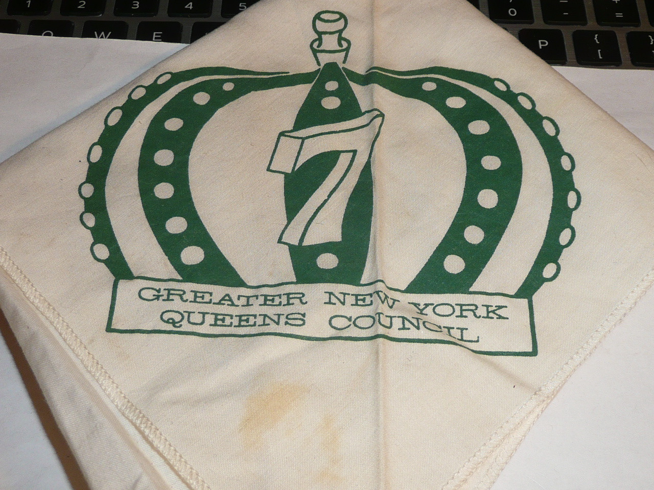 Greater New York Queens Council 1950's Neckerchief, Boy Scout