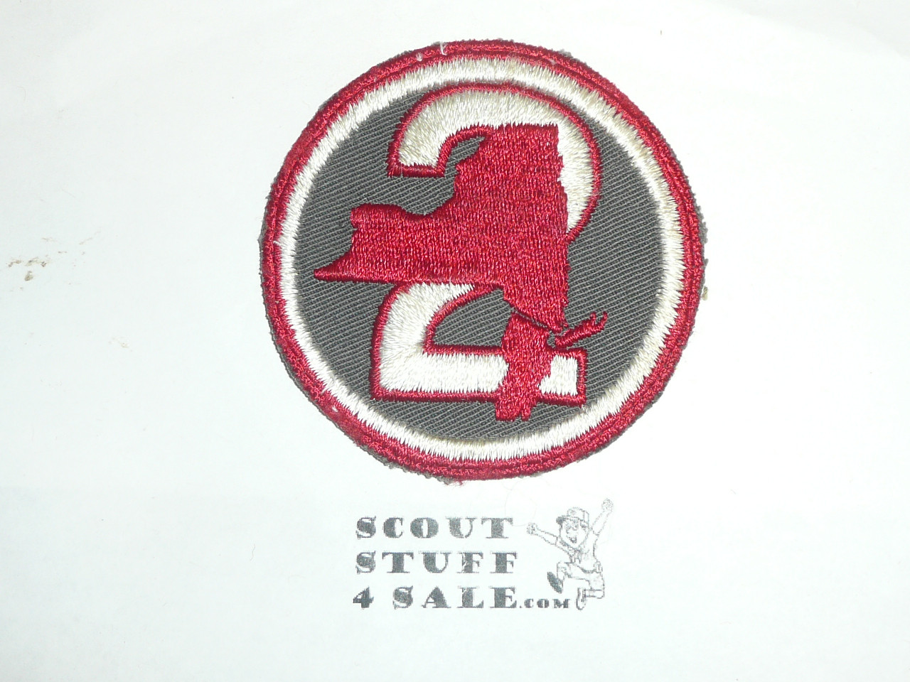 Region 2 r1 c/e twill Patch, was stiched to something but shows no wear otherwise, Boy Scout