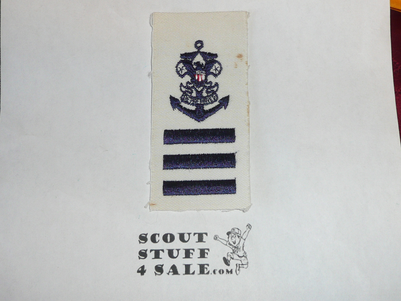 Sea Scout Rank Patch, Able on White Twill, 1950's