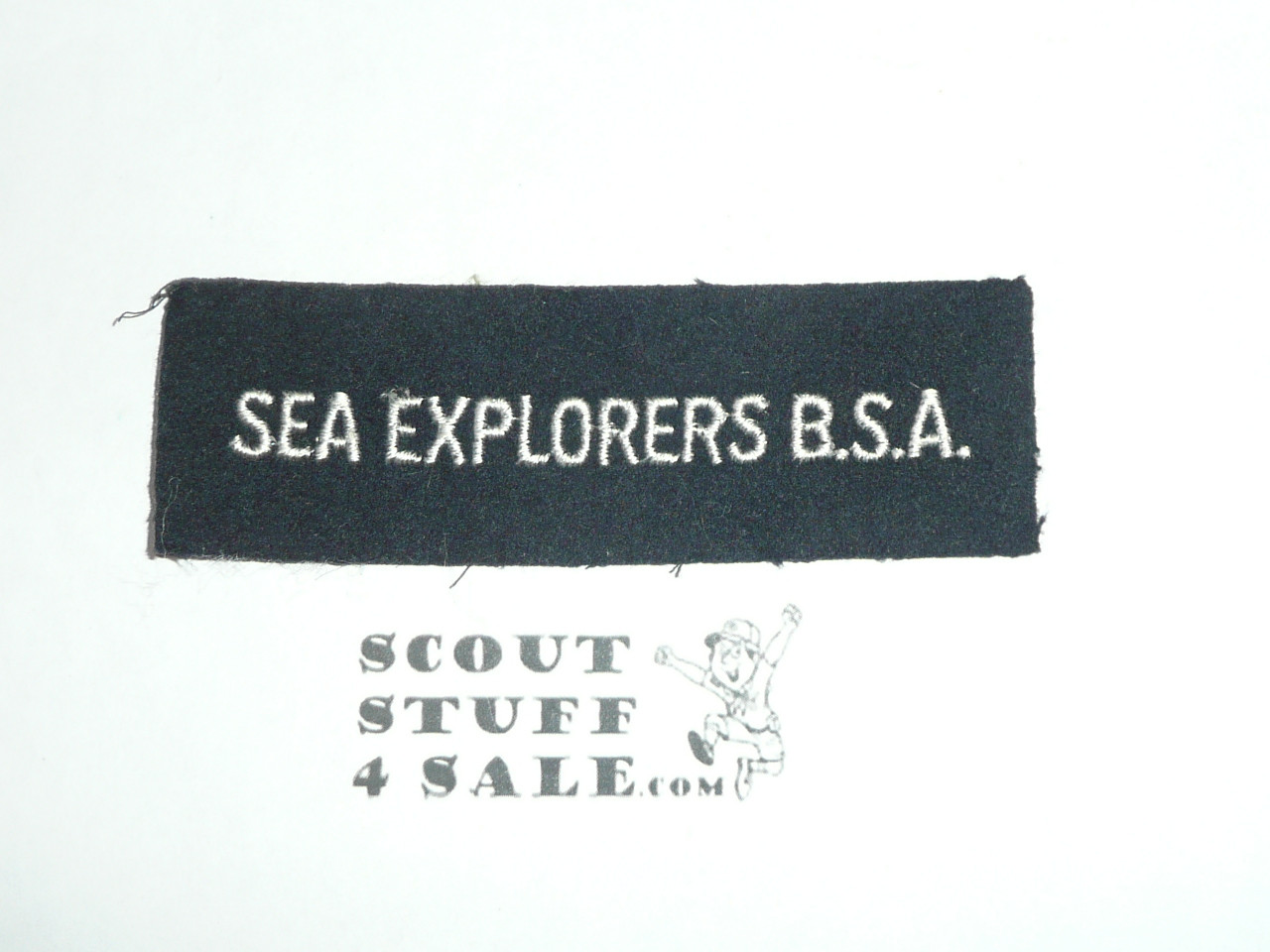 Program Strip - Sea Explorers B.S.A. on Navy Felt, MINT
