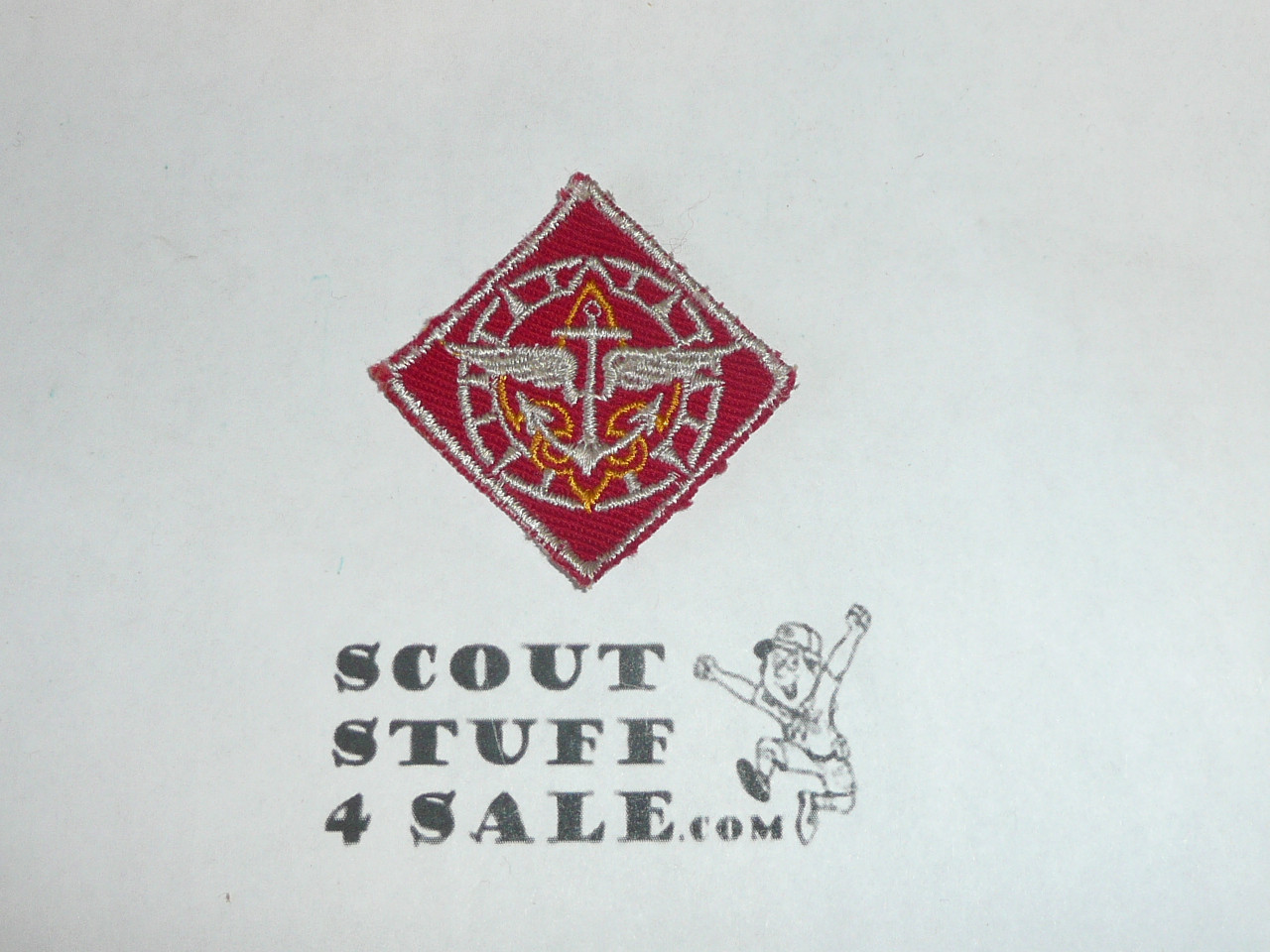Explorer Scout CAW design Hat Patch, 1950's, sewn