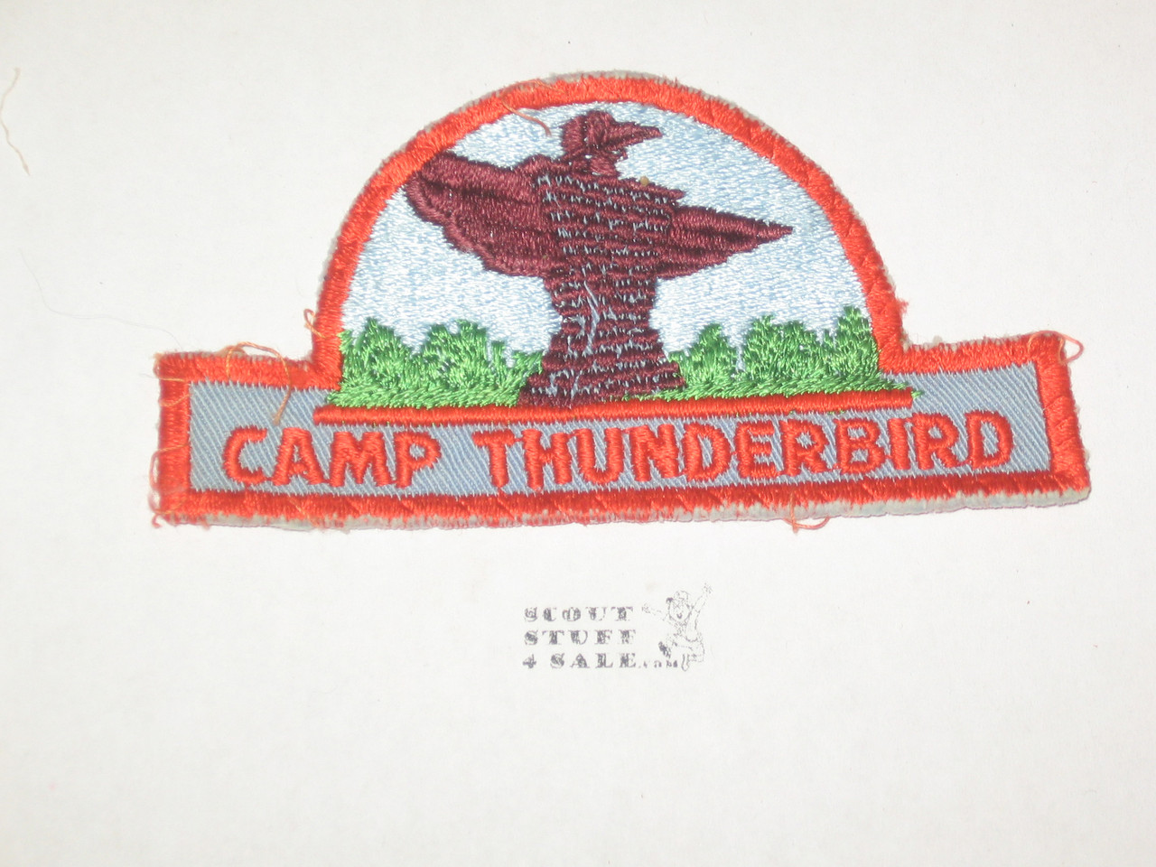 Camp Thunderbird Hat Shaped Patch, sewn