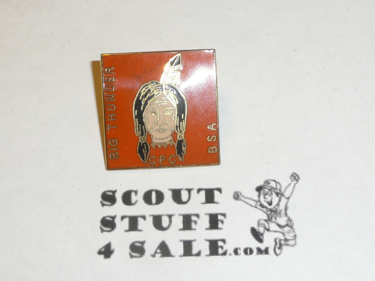 Camp Big Thunder 1980's Pin, Boy Scouts