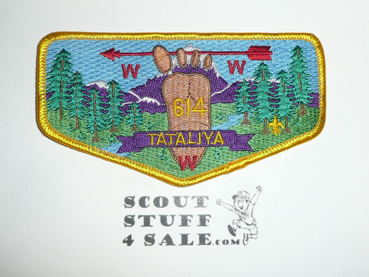 Order of the Arrow Lodge #614 Tataliya s2 Flap Patch