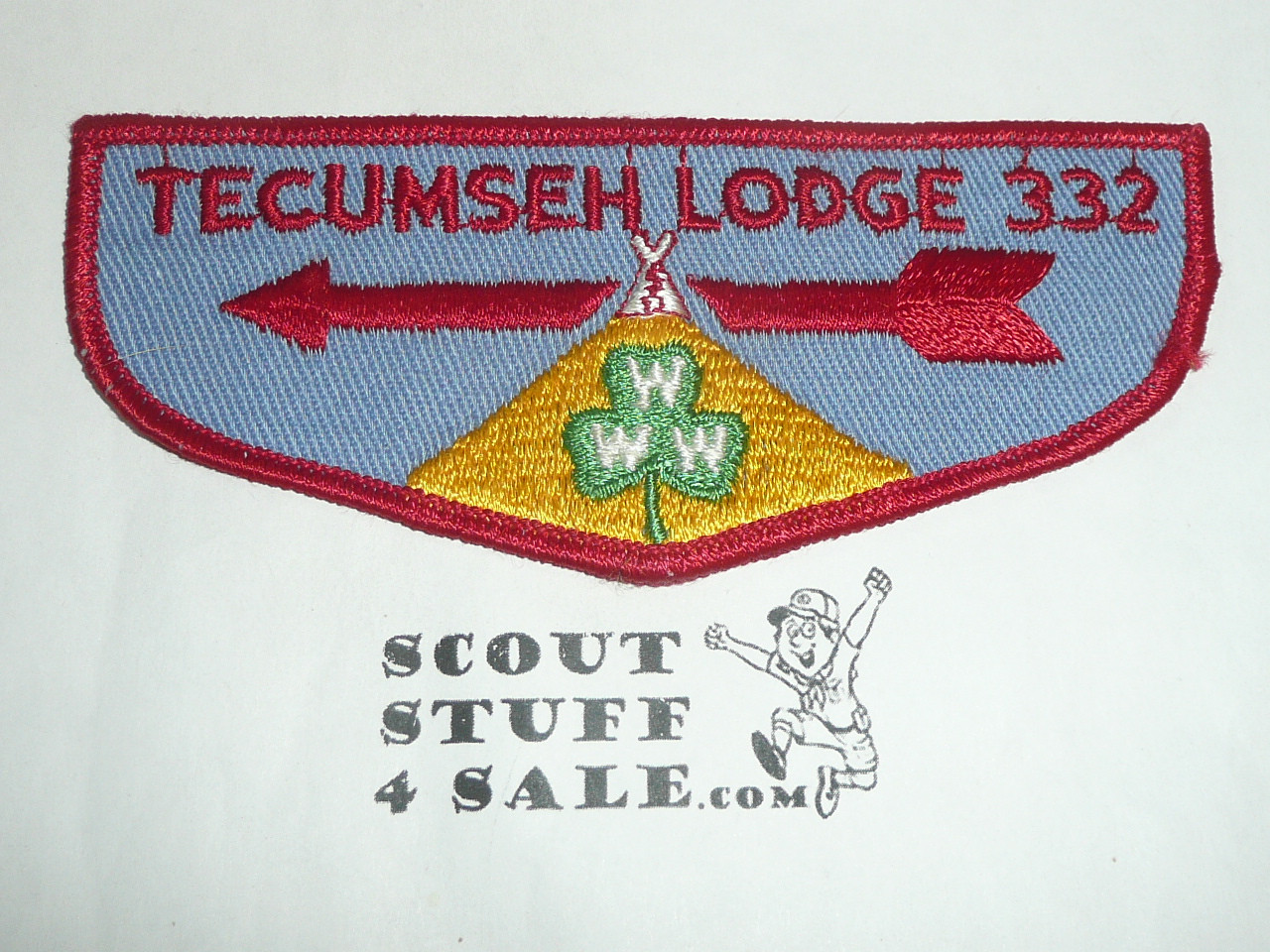 Order of the Arrow Lodge #332 Tecumseh f2 Flap Patch