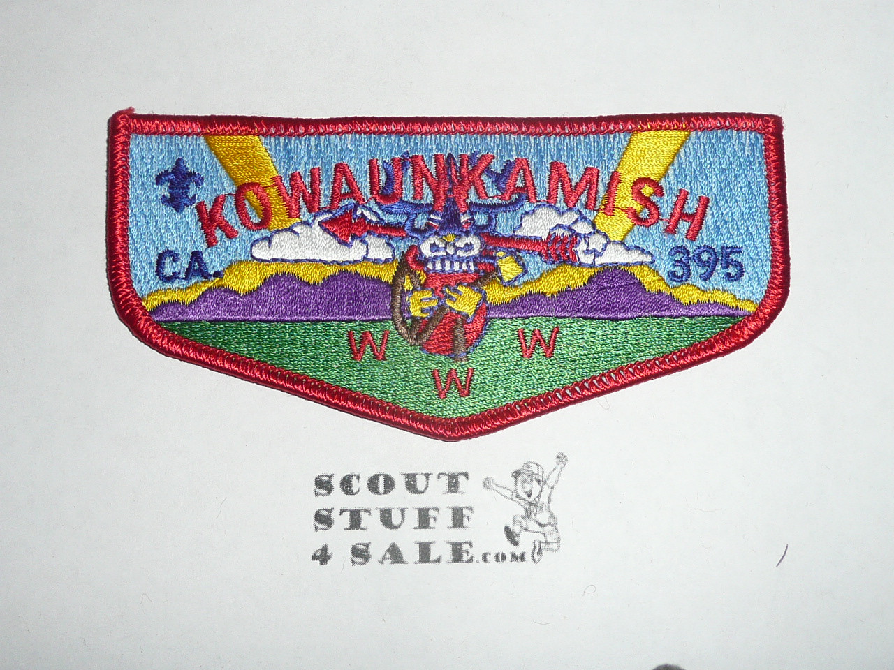 Order of the Arrow Lodge #395 Kowaunkamish s20 Flap Patch