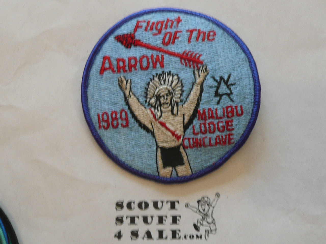 Order of the Arrow Lodge #566 Malibu 1989 Conclave STAFF Patch - Scout