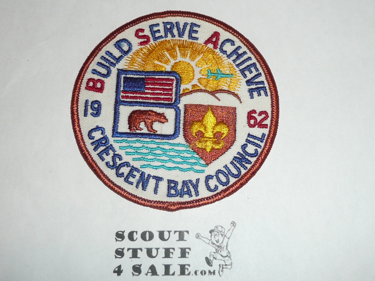 Crescent Bay Area Council, 1962 Scout-o-rama Patch