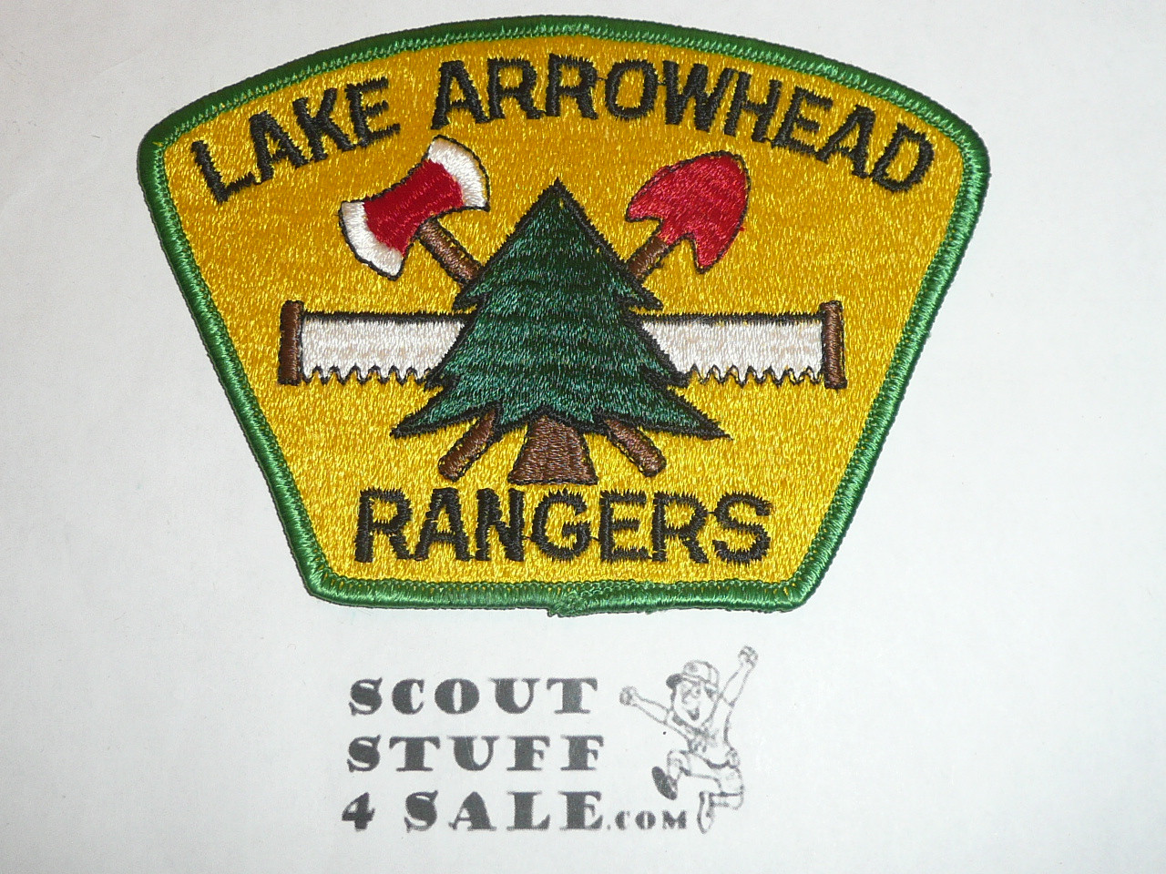 Lake Arrowhead Scout Camps, RANGERS Patch, Worn by U.S. Forest Rangers who oversaw the camp, RARE, 1975