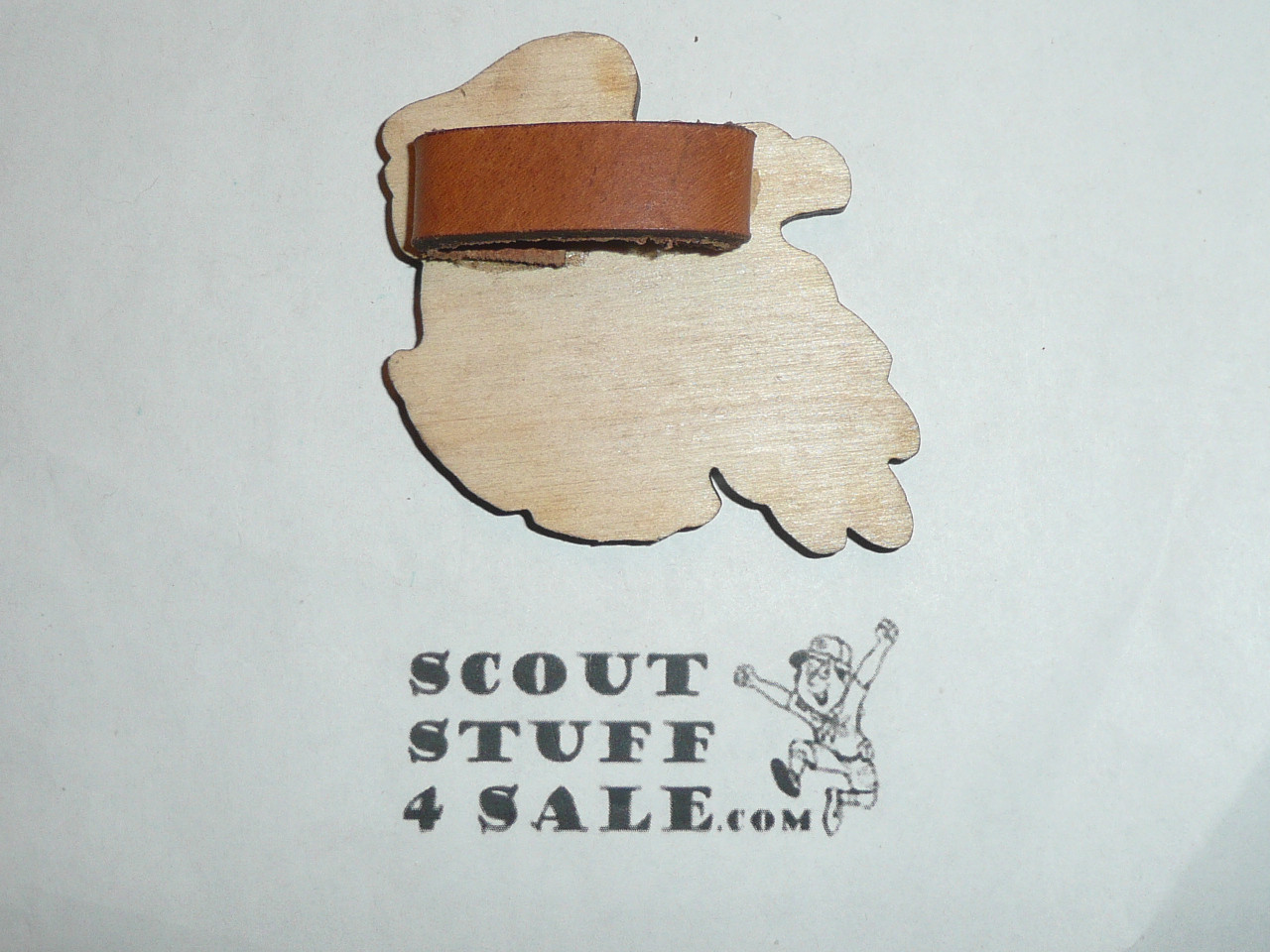 Forest Lawn Scout Reservation Wood Neckerchief Slide, LAAC