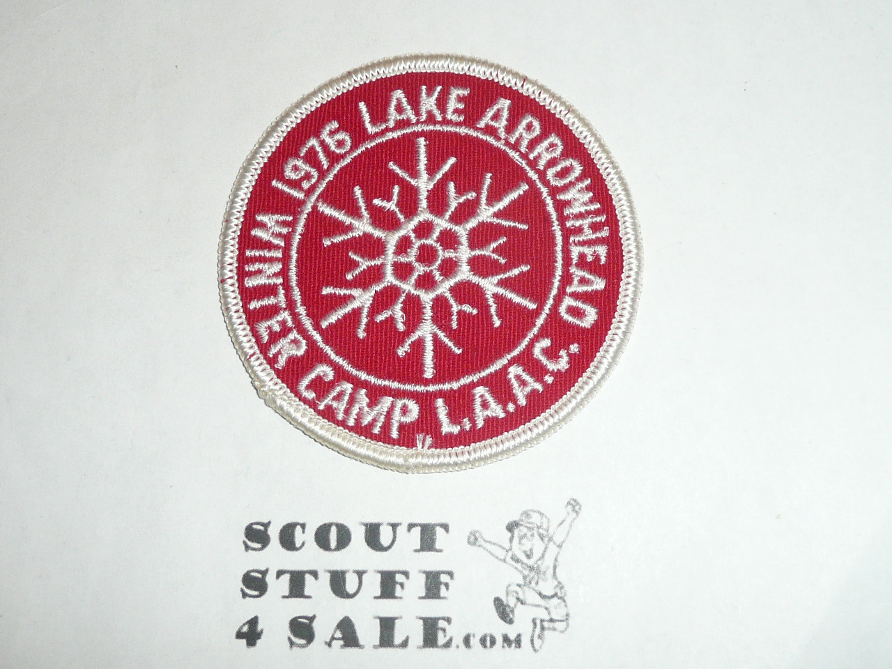 Lake Arrowhead Scout Camps, Winter Camp Patch, LAAC, 1976