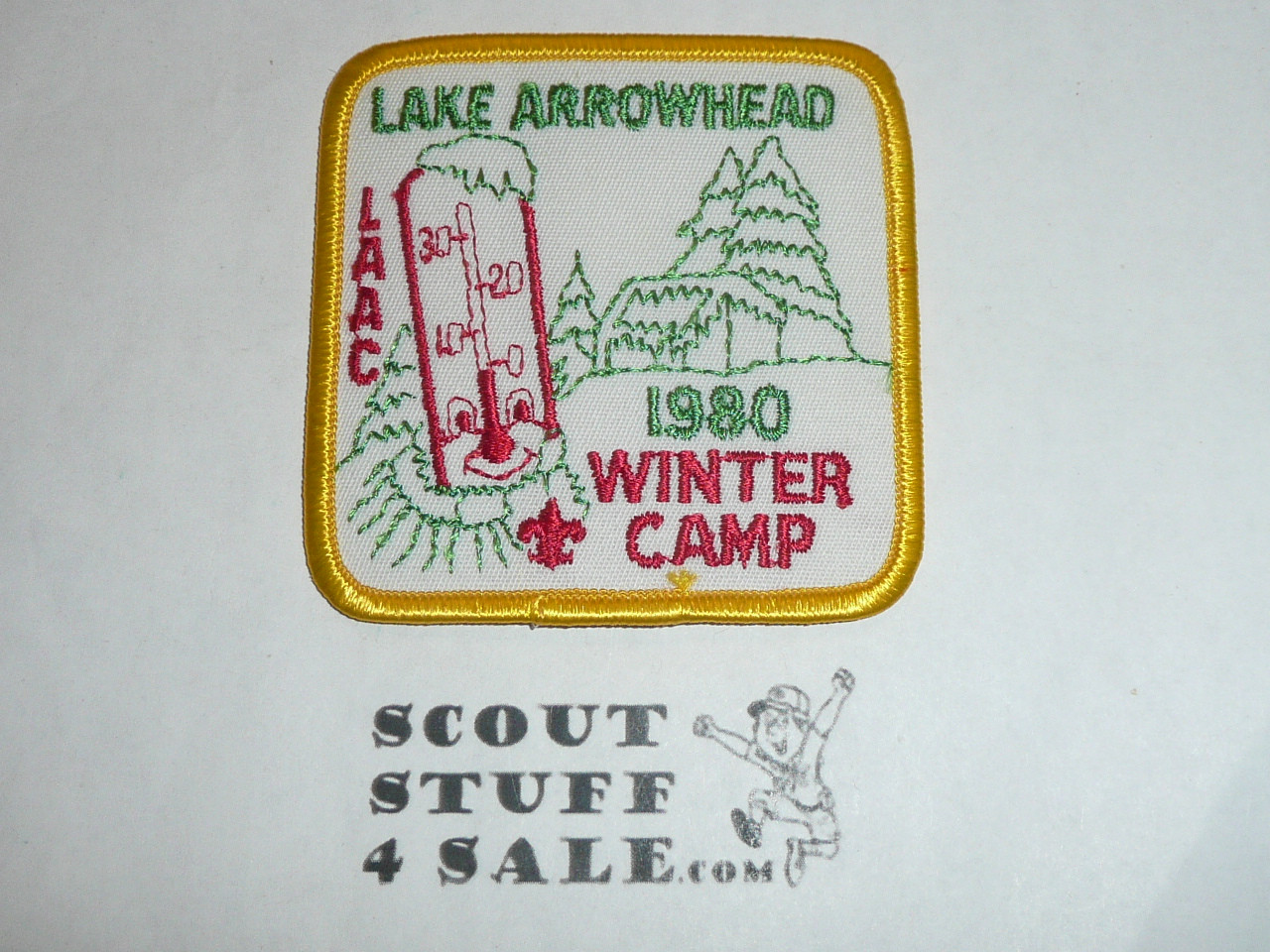 Lake Arrowhead Scout Camps, Winter Camp Patch, LAAC, 1980