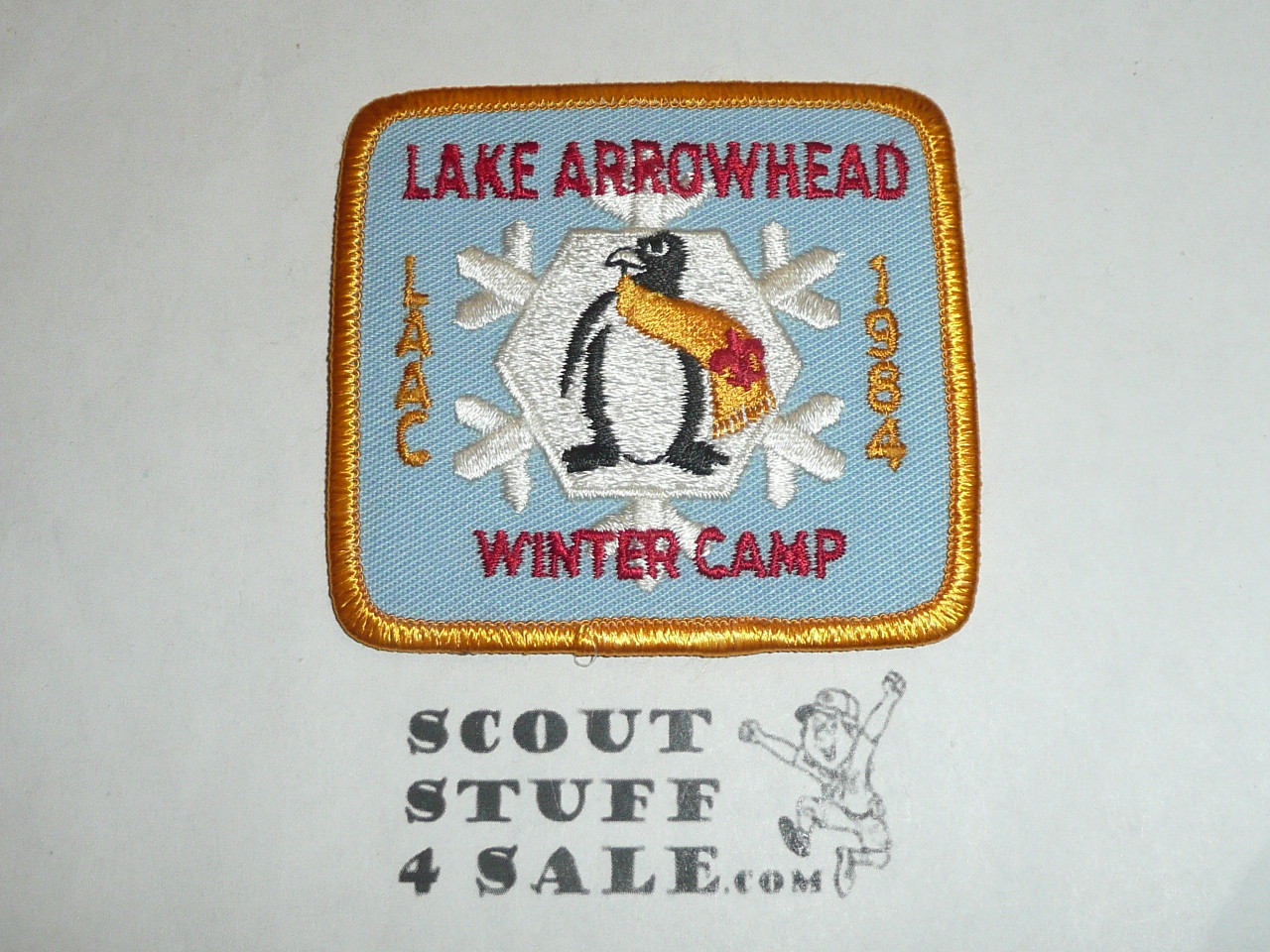 Lake Arrowhead Scout Camps, Winter Camp Patch, LAAC, 1984