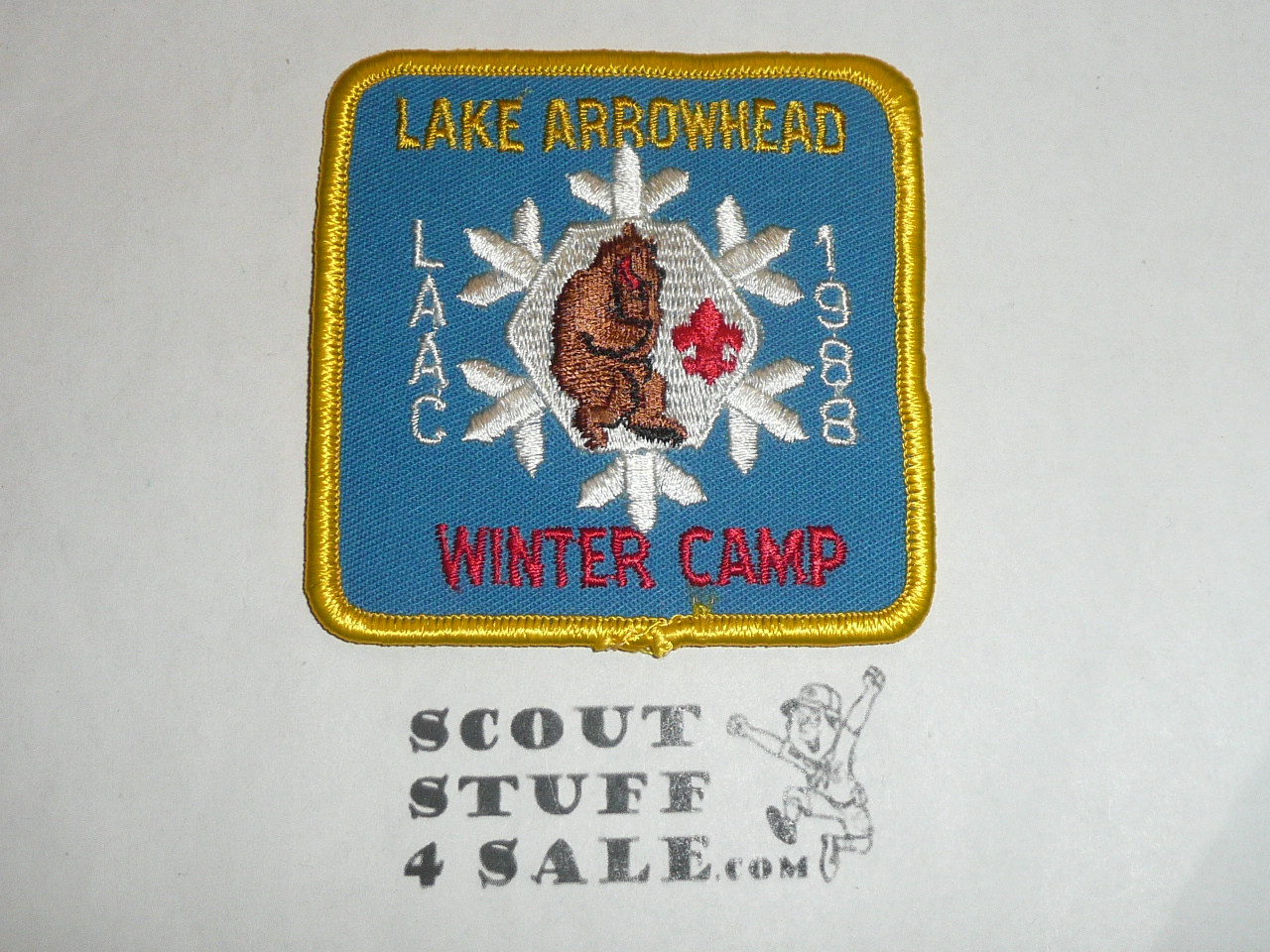 Lake Arrowhead Scout Camps, Winter Camp Patch, LAAC, 1988