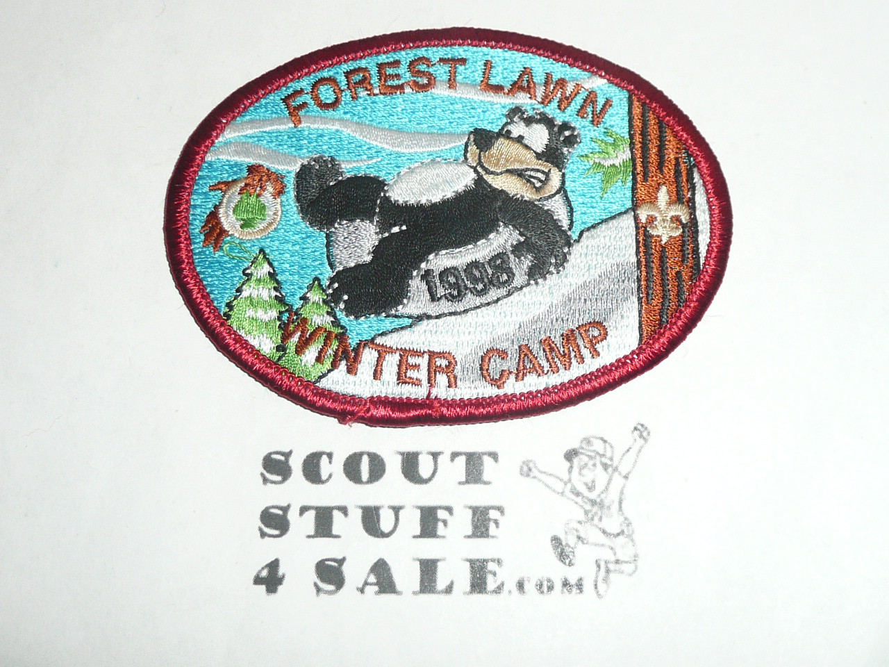 Forest Lawn Scout Reservation, Winter Camp Patch, LAAC, 1998