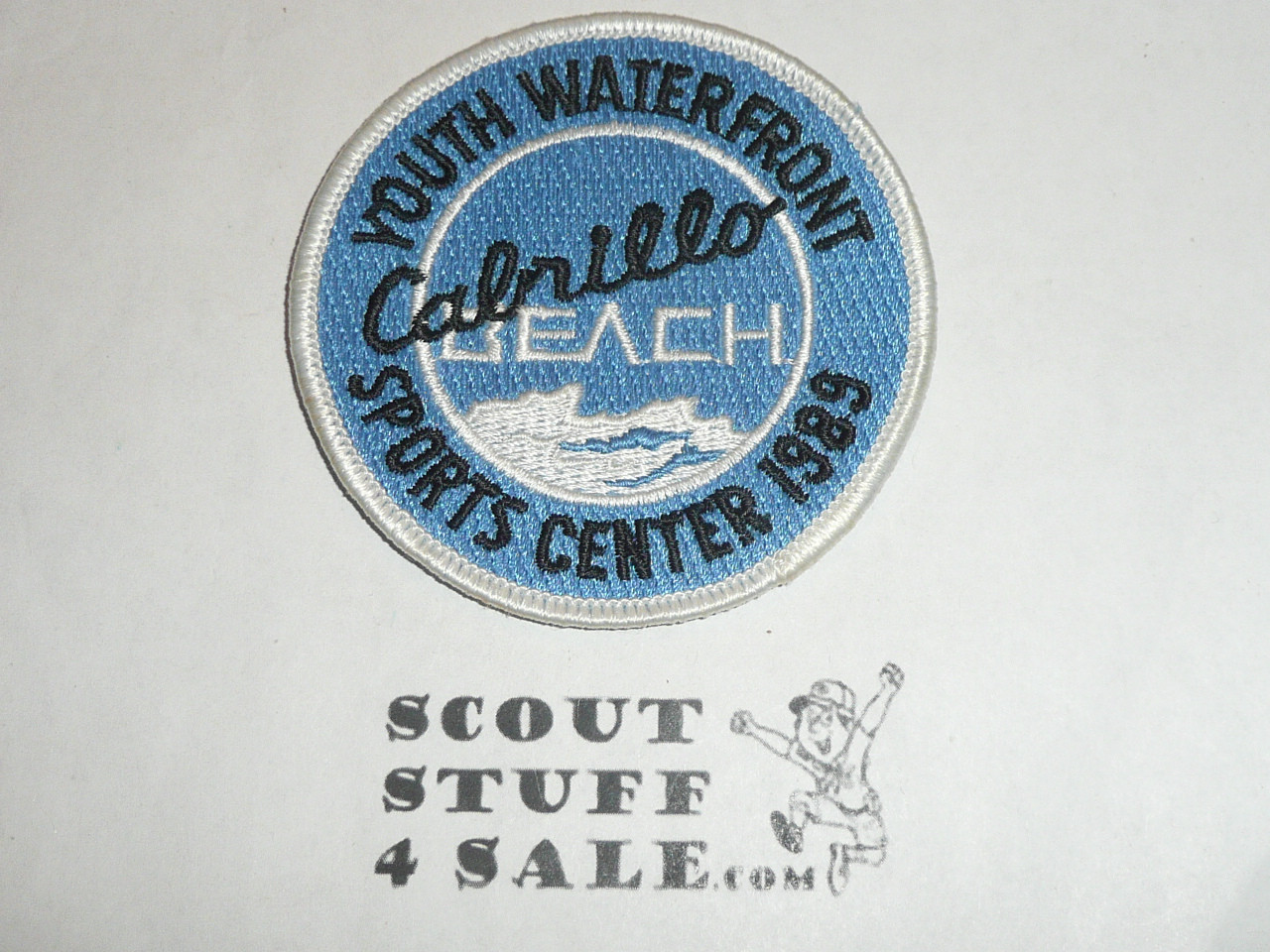 Cabrillo Beach Scout Camp, Youth Waterfront Sports Center Patch, LAAC, 1989