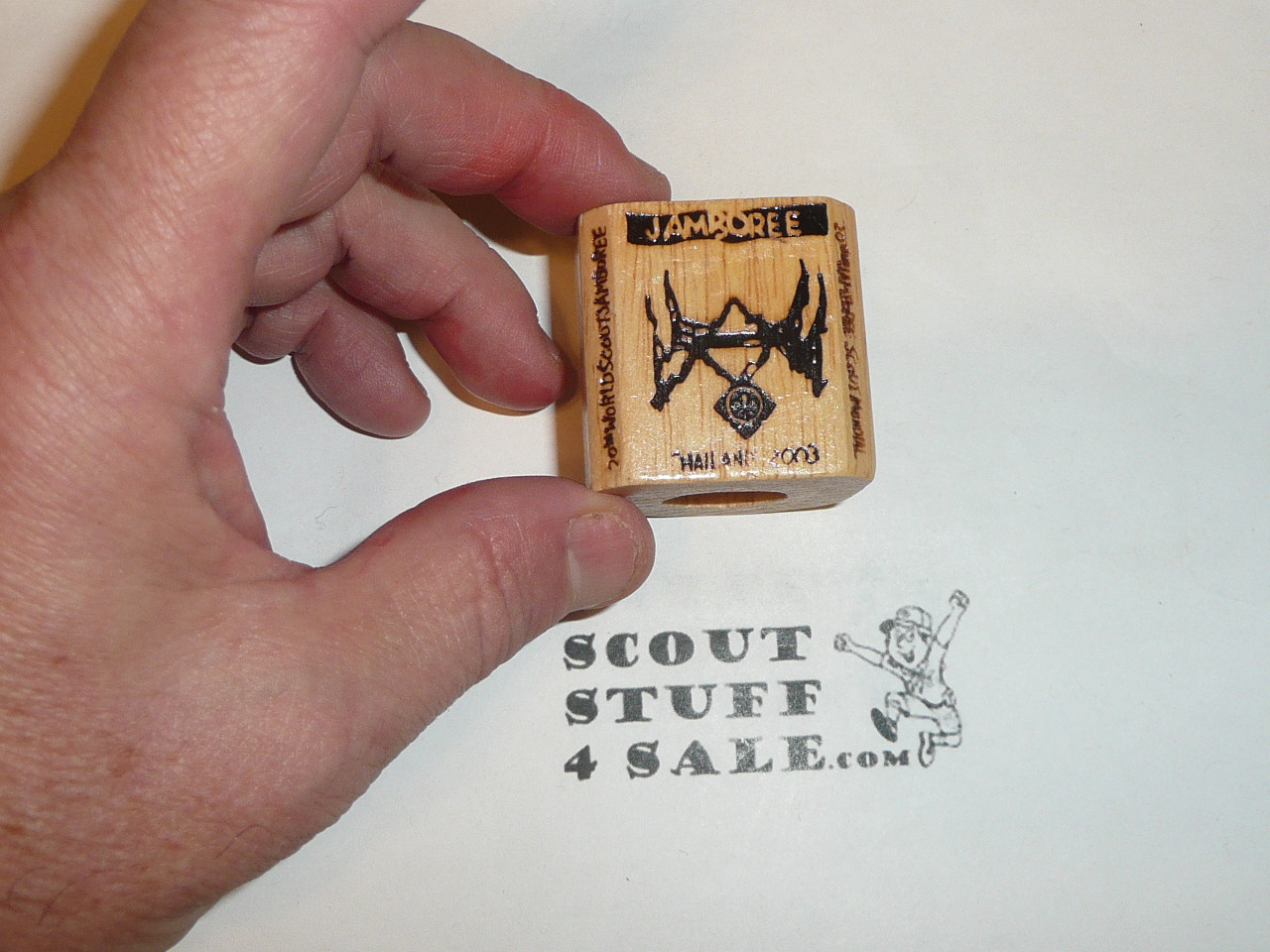2003 Boy Scout World Jamboree Wood Neckerchief Slide