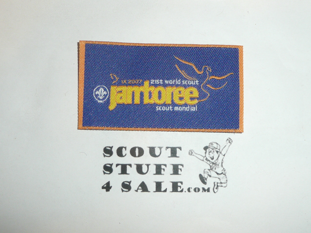 2007 Boy Scout World Jamboree Woven Patch, blue