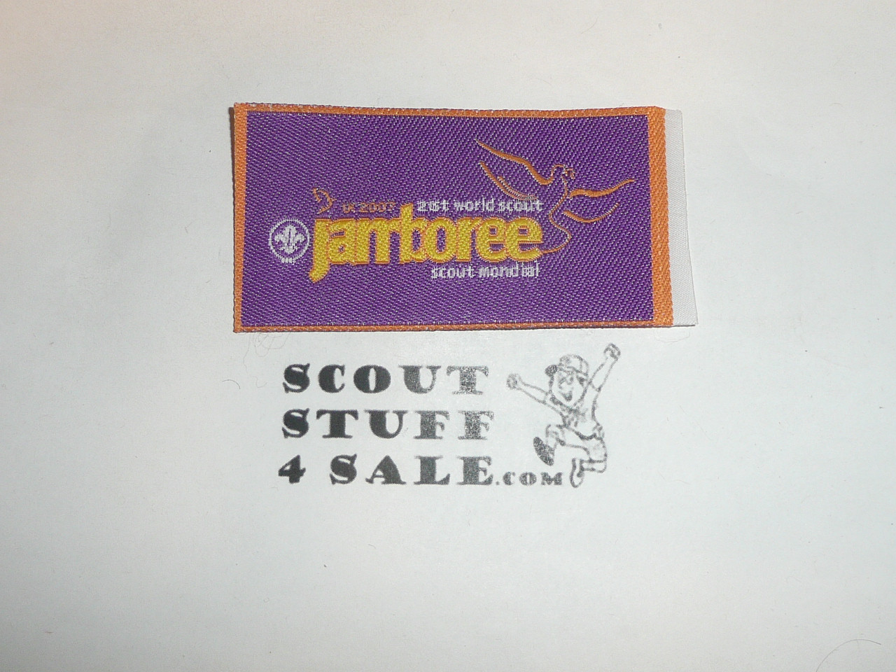 2007 Boy Scout World Jamboree Woven Patch, purple