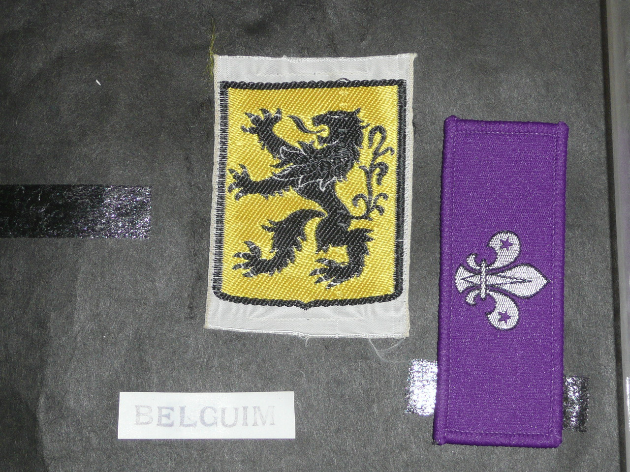 2 Belgium Boy Scout Patches, 1950's