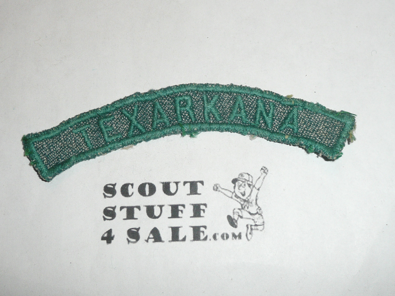 Girl Scout TEXARKANA Community / Council Strip, 1940's, sewn
