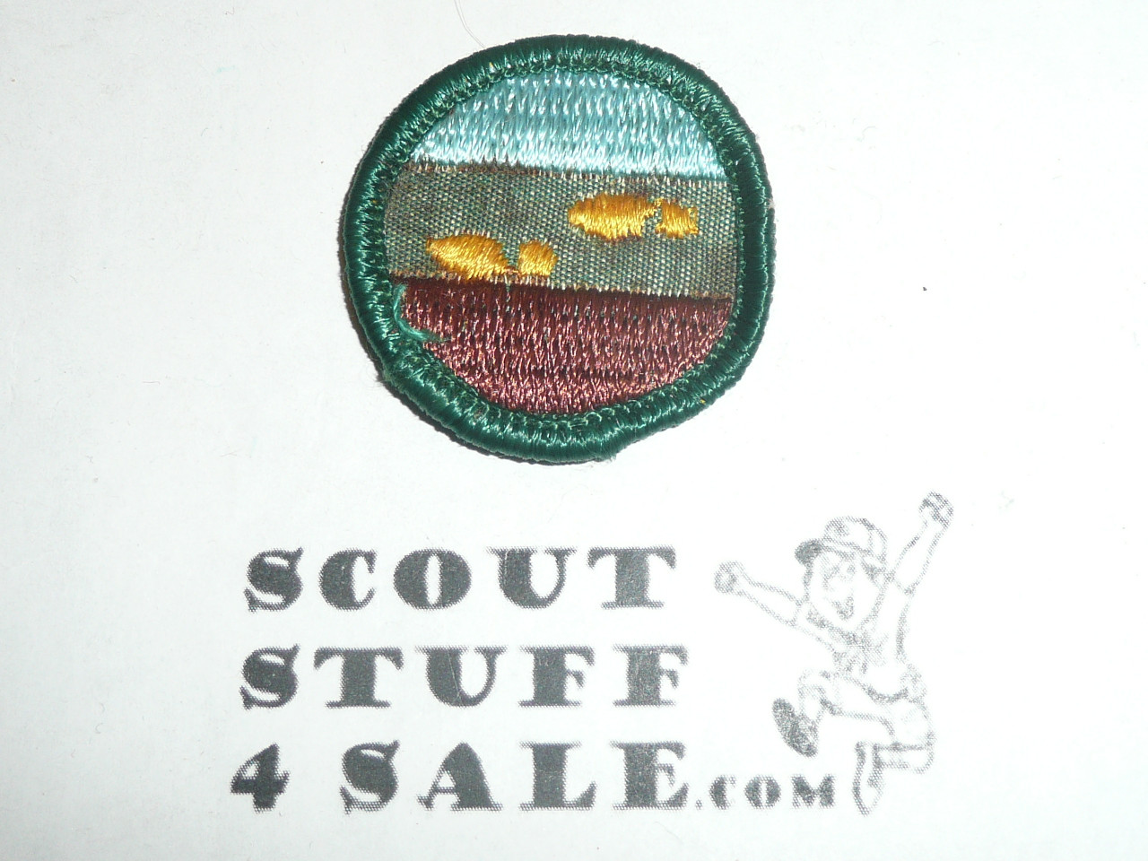 1960's Girl Scout Rambler Proficiency Badge Patch, sewn