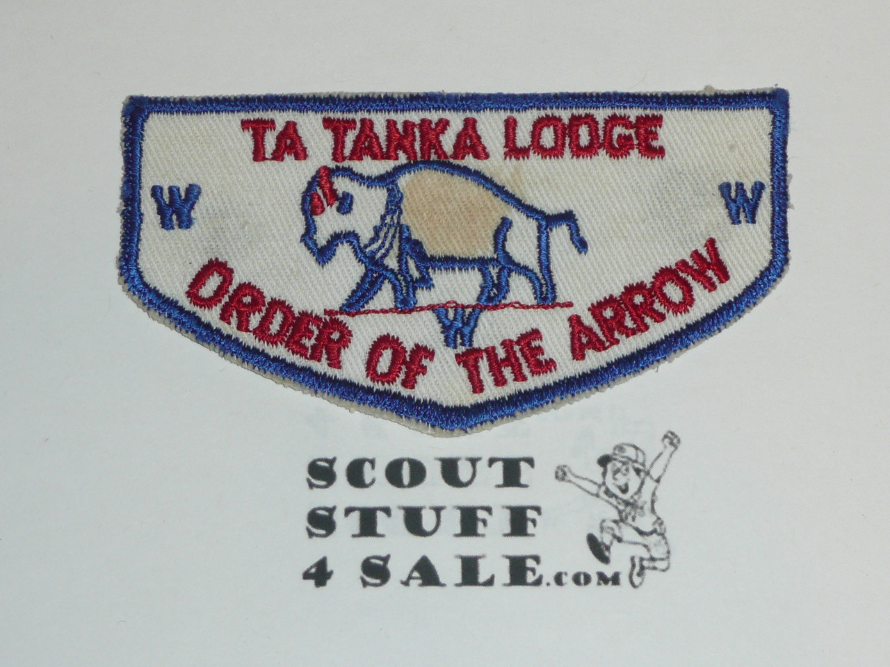 Order of the Arrow Lodge #488 Ta Tanka f1 First Flap Patch, glue/paper on back and some discoloration, unused