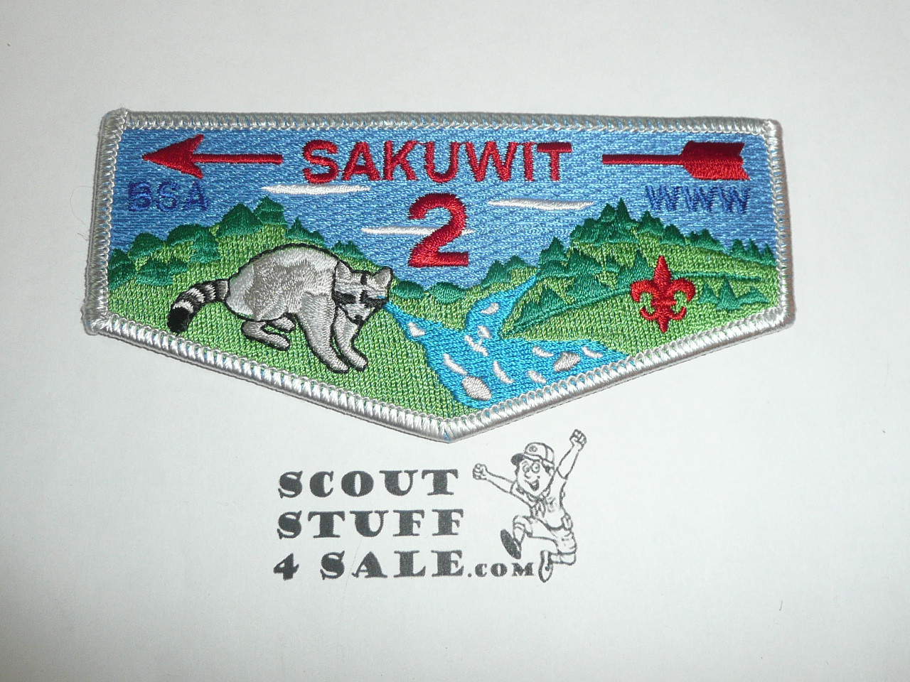 Order of the Arrow Lodge #2 Sakuwit s2 Flap Patch
