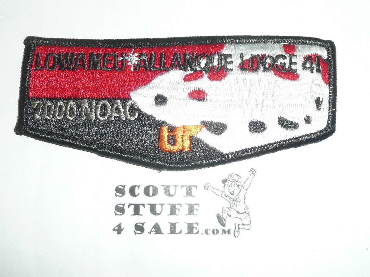 Order of the Arrow Lodge #41 Lowaneu Allanque s12 2000 NOAC Flap Patch