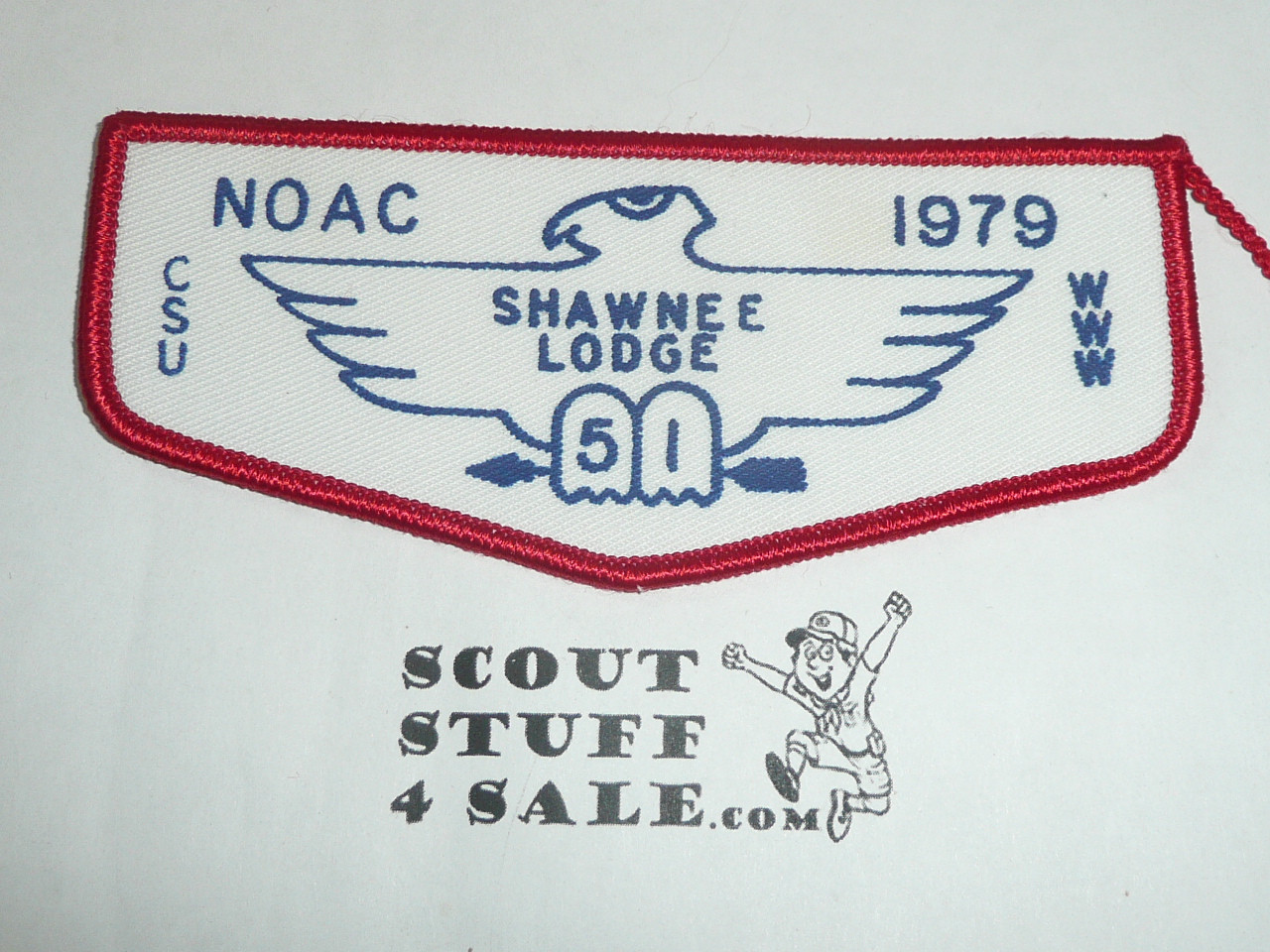 Order of the Arrow Lodge #51 Shawnee f4 1979 NOAC Flap Patch