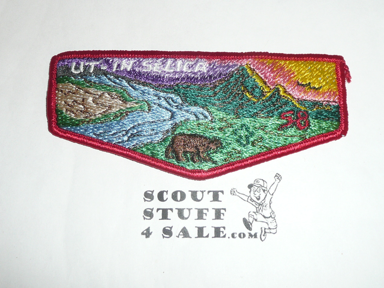 Order of the Arrow Lodge #58 Ut-In Selica s1 First Flap Patch
