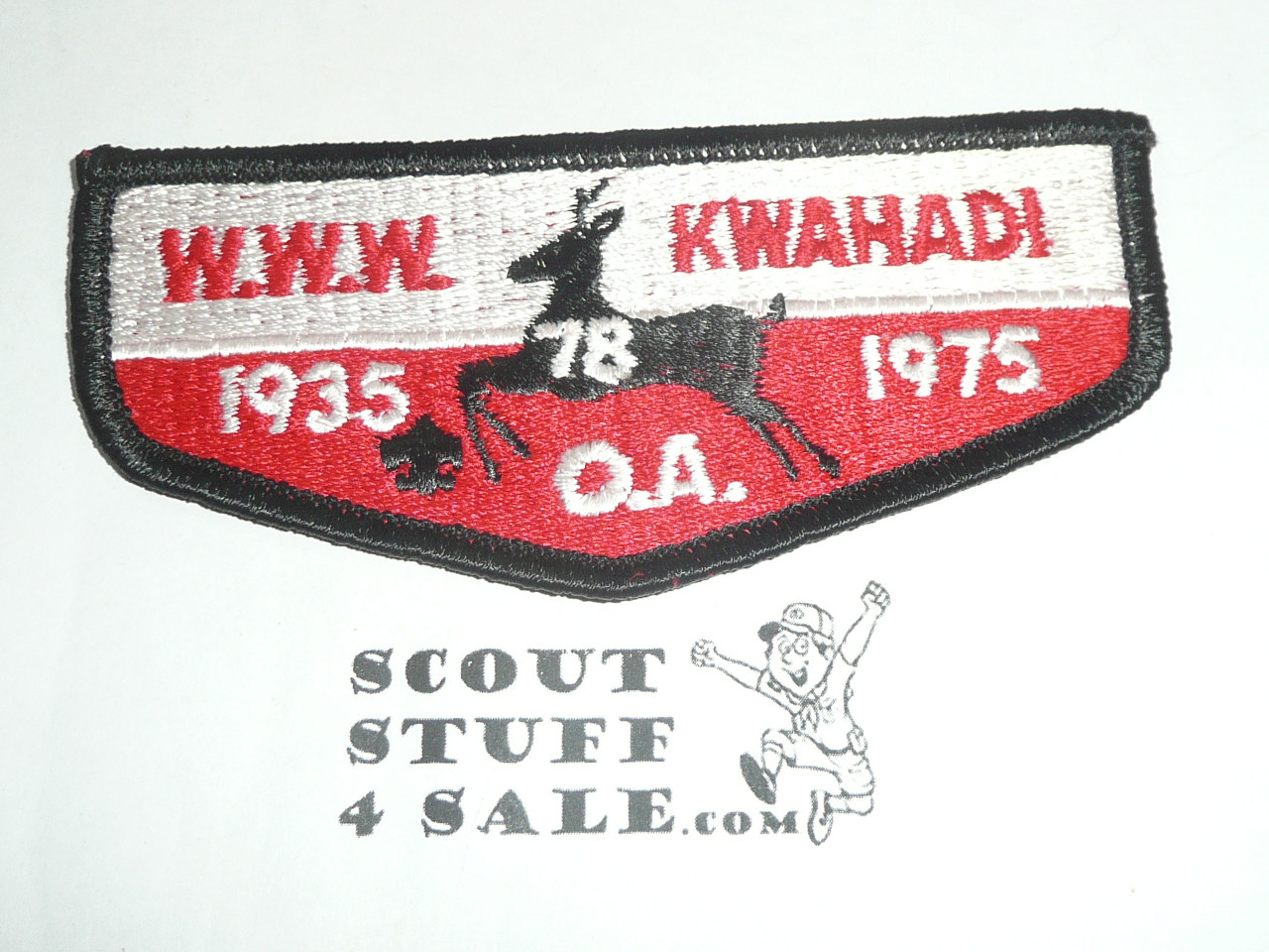 Order of the Arrow Lodge #78 Kwahadi s5 40th Anniversary Flap Patch