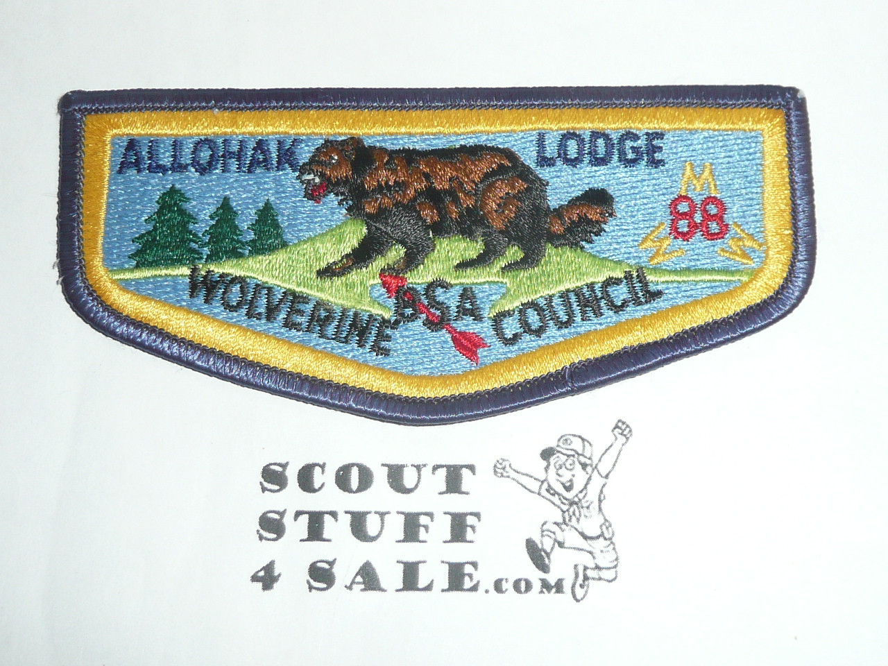 Order of the Arrow Lodge #88 Allohak s5 Flap Patch - Scout