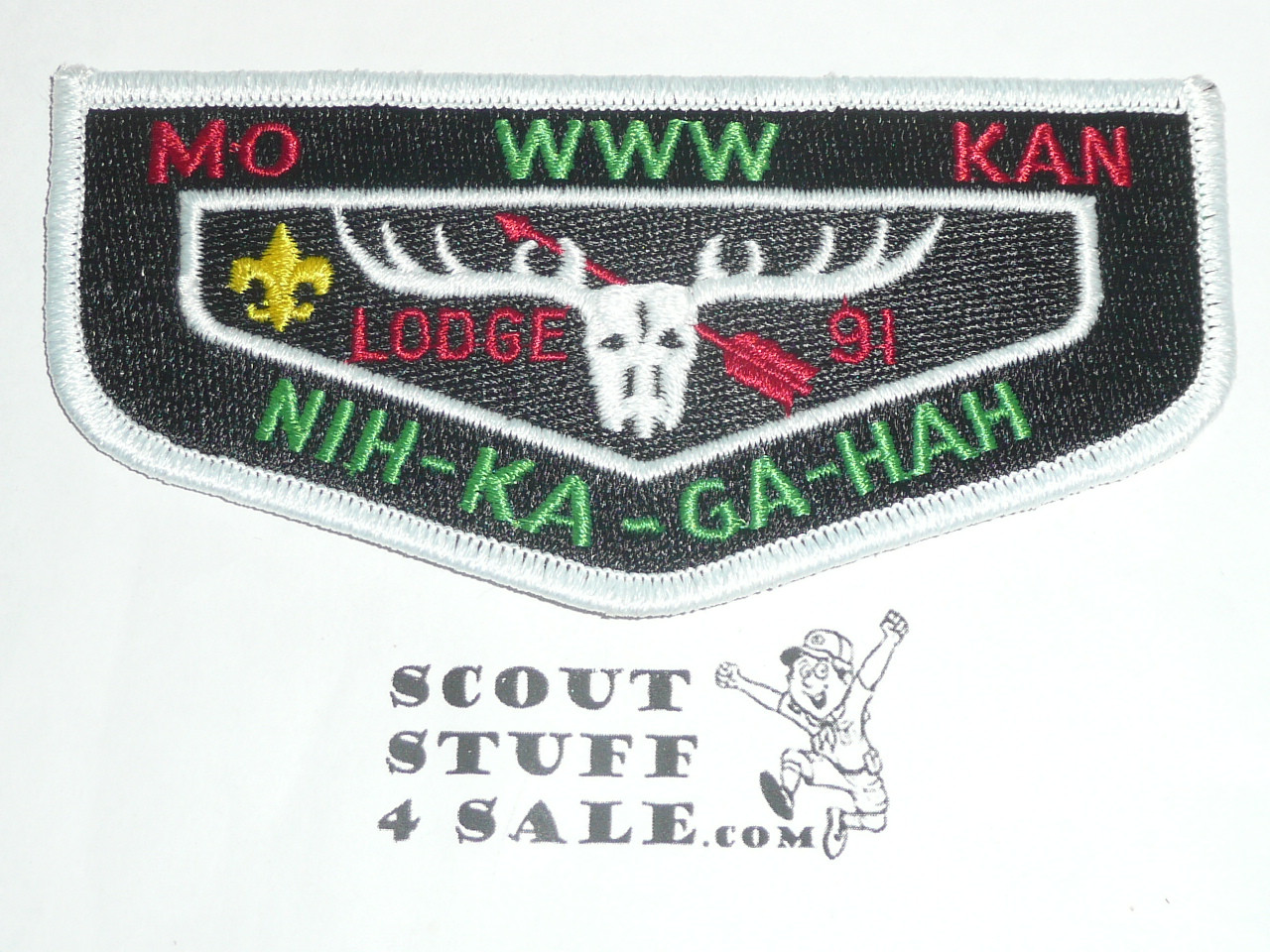 Order of the Arrow Lodge #91 Nih-Ka-Ga-Hah s10 Flap Patch