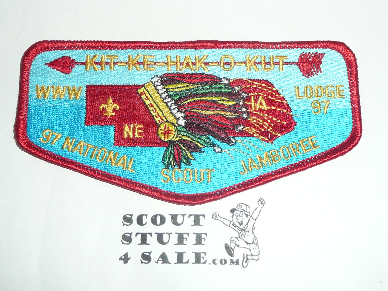 Order of the Arrow Lodge #97 Kit-Ke-Hak-O-Kut s14 1997 Jamboree Flap Patch
