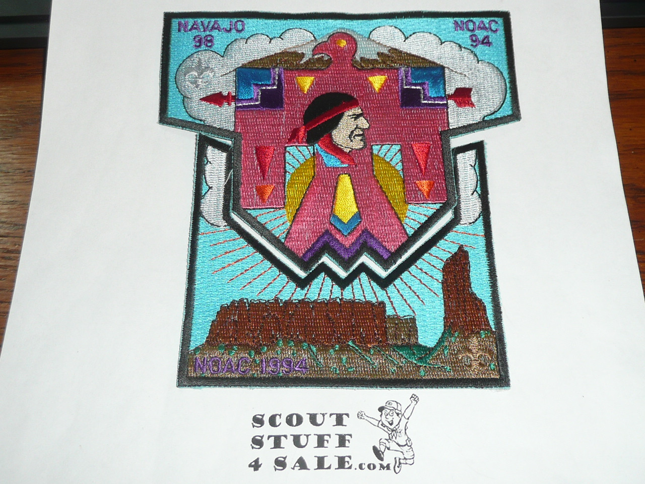 Order of the Arrow Lodge #98 Navajo 1994 NOAC 2-piece Flap Patch