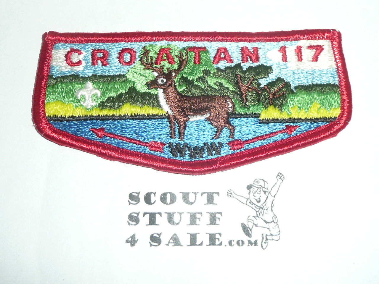 Order of the Arrow Lodge #117 Croatan s12 Flap Patch - Boy Scout