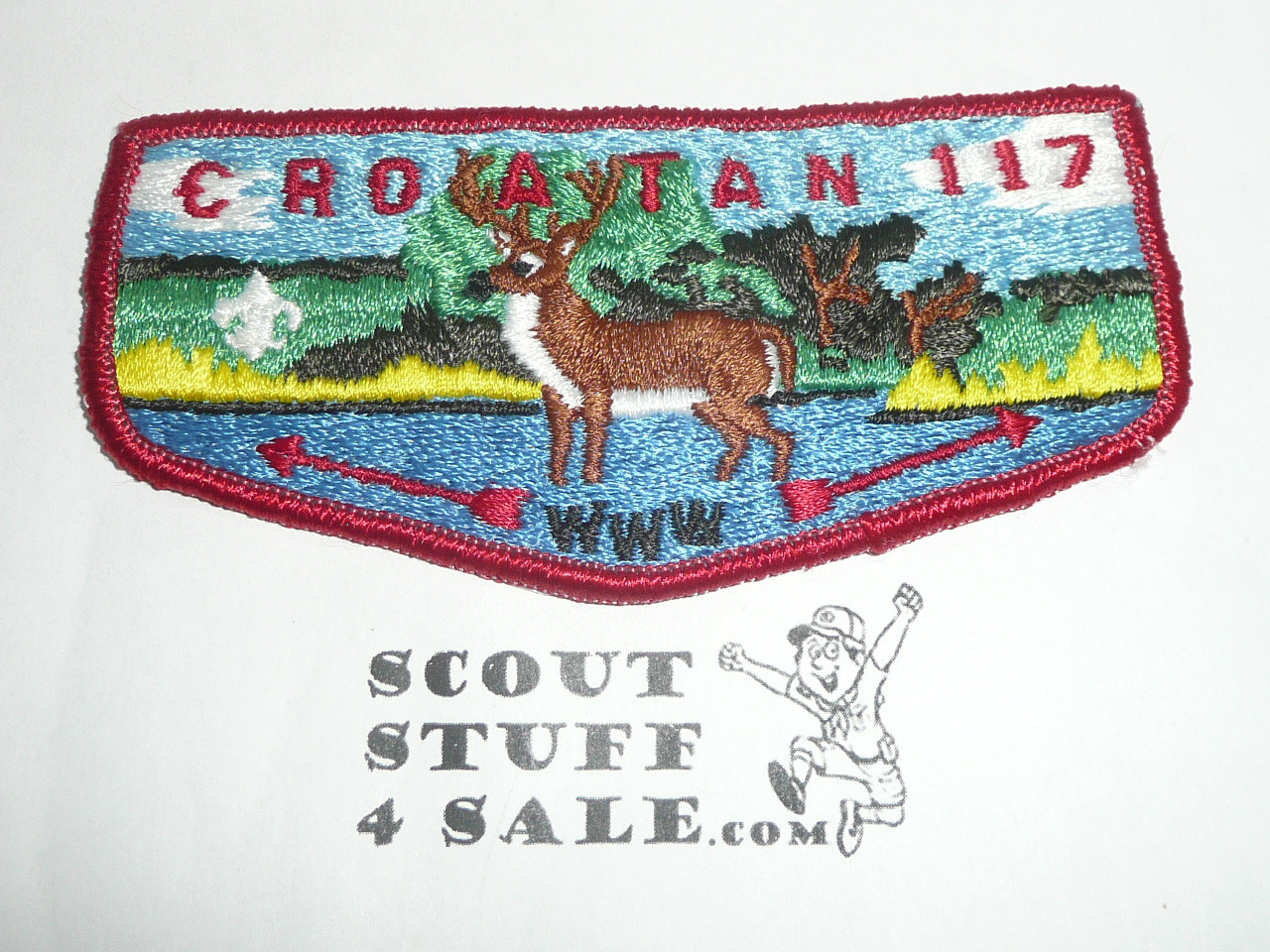 Order of the Arrow Lodge #117 Croatan s7 Flap Patch - Boy Scout