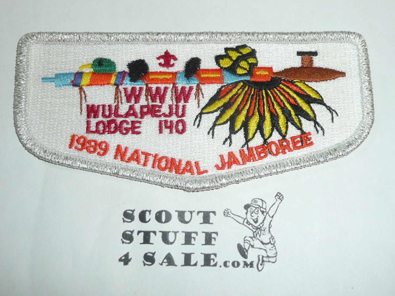 Order of the Arrow Lodge #140 Wulapeju s11 1989 Jamboree Flap Patch - Scout