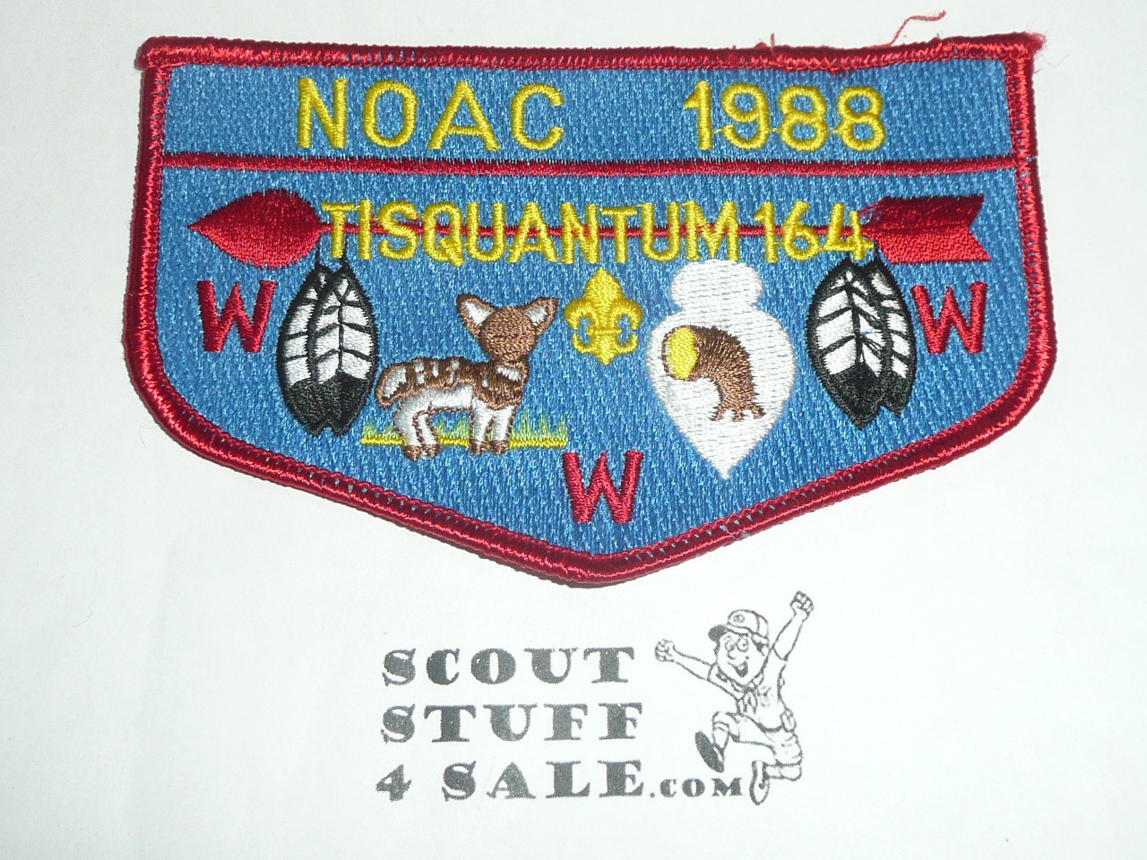Order of the Arrow Lodge #164 Tisquantum s10 1988 NOAC Flap Patch