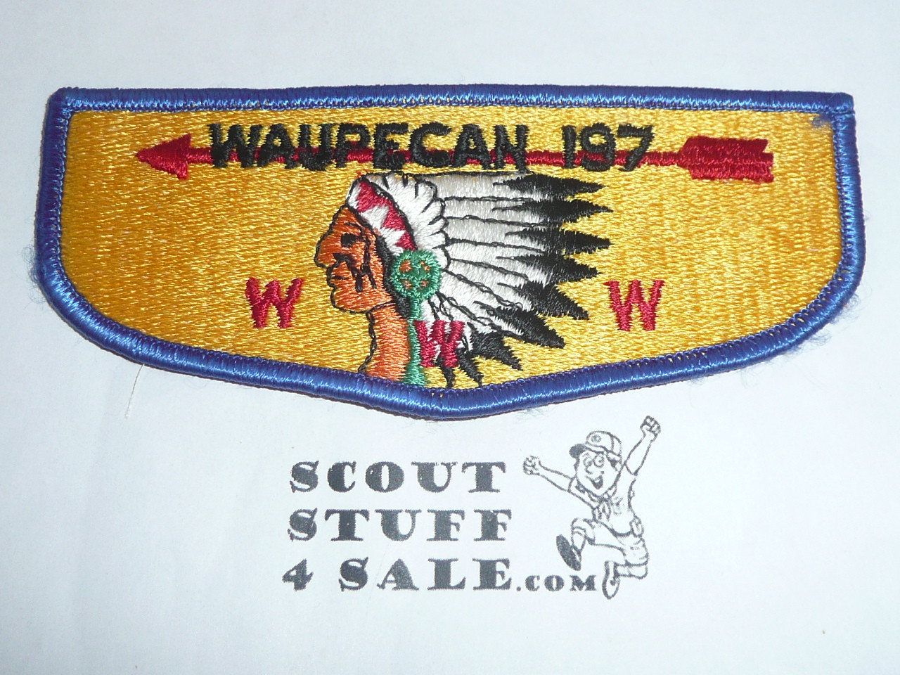Order of the Arrow Lodge #197 Waupecan s7 Flap Patch