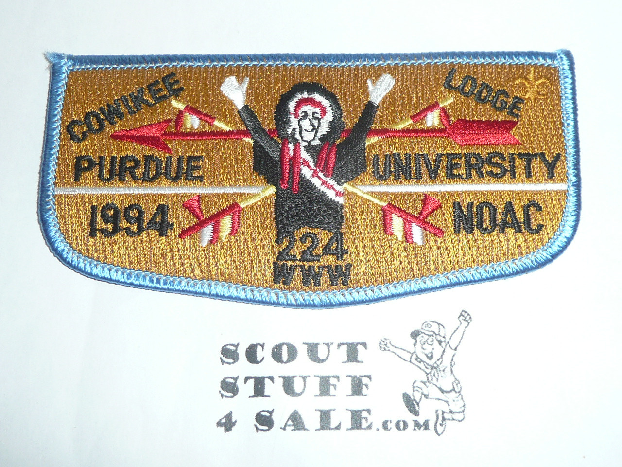 Order of the Arrow Lodge #224 Cowikee s23 1994 NOAC Flap Patch