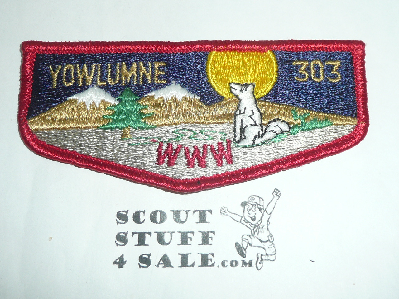 Order of the Arrow Lodge #303 Yowlumne s4 Flap Patch