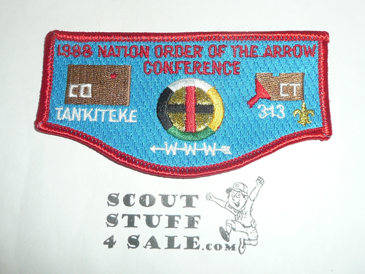 Order of the Arrow Lodge #313 Tankiteke s29 1989 NOAC Flap Patch