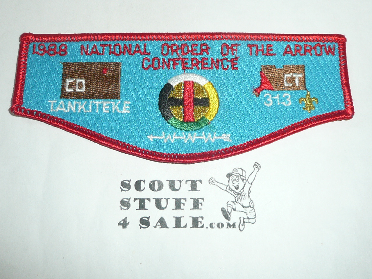 Order of the Arrow Lodge #313 Tankiteke s30 1989 NOAC Flap Patch