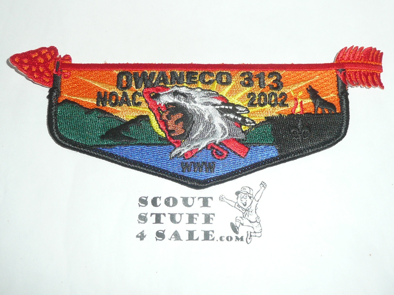 Order of the Arrow Lodge #313 Owaneco s10 2002 NOAC Flap Patch