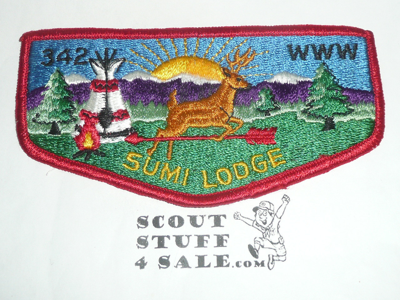Order of the Arrow Lodge #342 Sumi s14 Flap Patch
