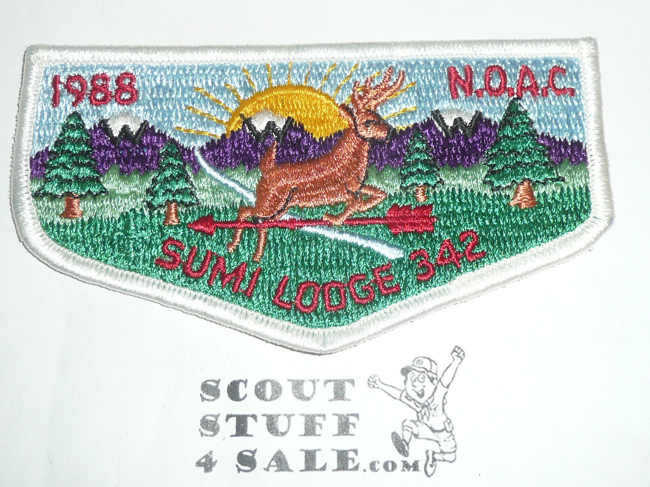 Order of the Arrow Lodge #342 Sumi s22 1988 NOAC Flap Patch