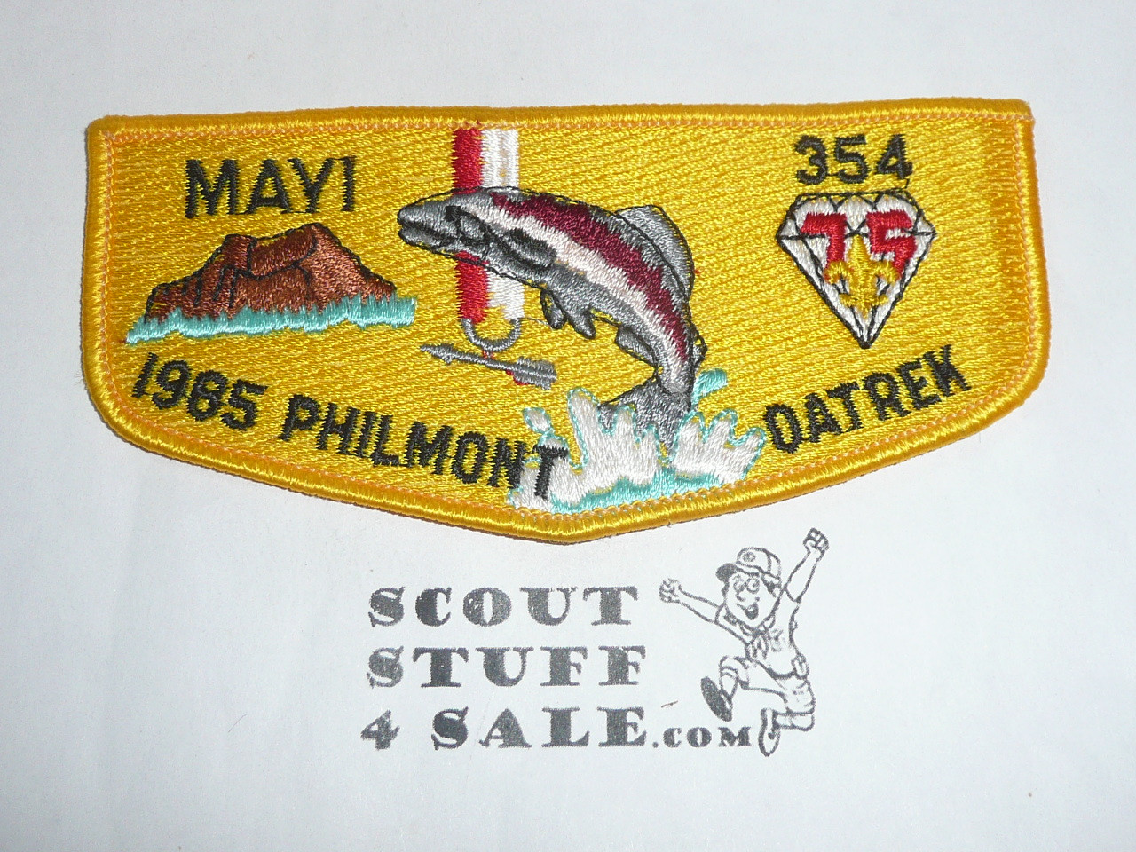 Order of the Arrow Lodge #354 Mayi s20 1985 Philmont OA Trek Flap Patch