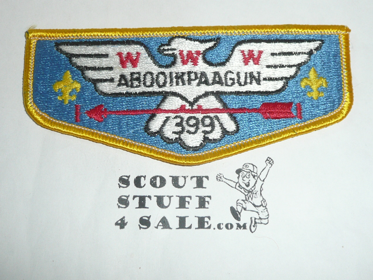 Order of the Arrow Lodge #399 Abooikpaagun s8 Flap Patch - Boy Scout
